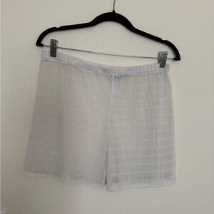 Leonor Aispuro Sheer White Bloomers Shorts | Coquette Balletcore Cottagecore